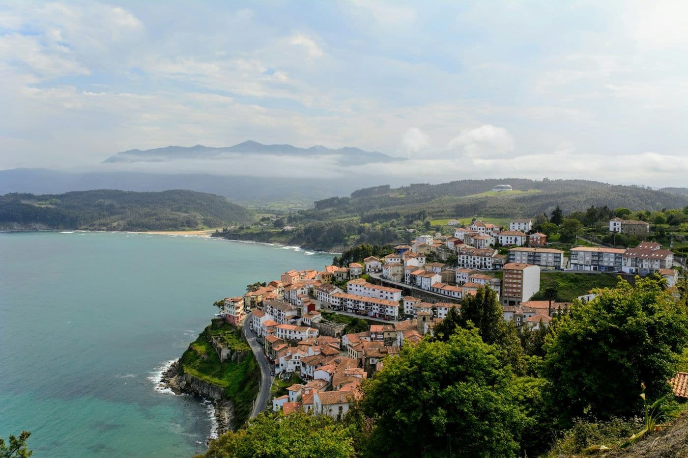Lastres, in the Colunga area, above the Bay of Biscay